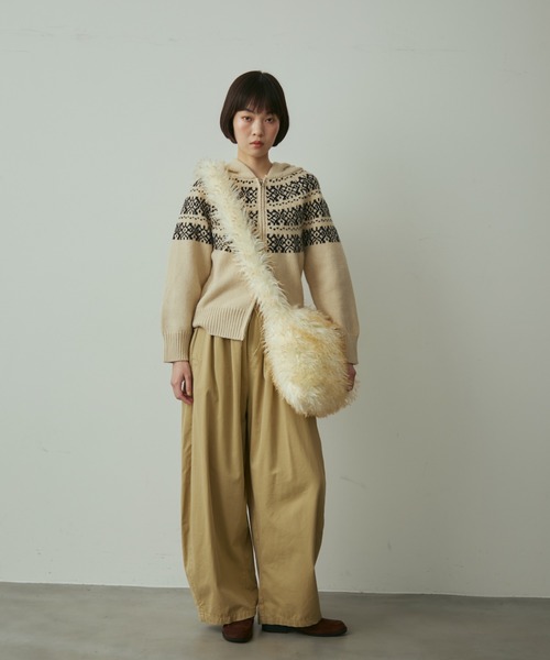 full/fill.（フルフィル）の「fur shoulder bag / ファーショルダーバッグ（ショルダーバッグ・レディース・ベージュ/アイボリー・FREE）」の7枚目の写真