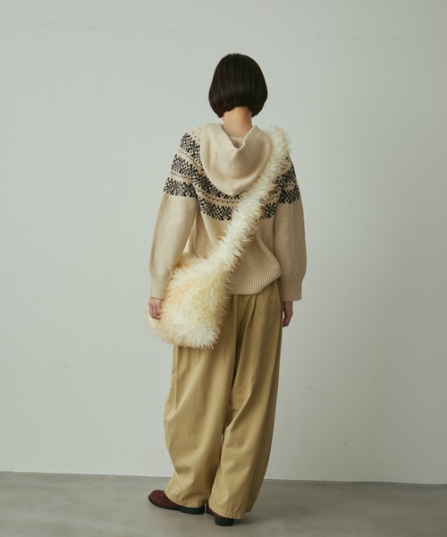 full/fill.（フルフィル）の「fur shoulder bag / ファーショルダーバッグ（ショルダーバッグ・レディース・ベージュ/アイボリー・FREE）」の9枚目の写真
