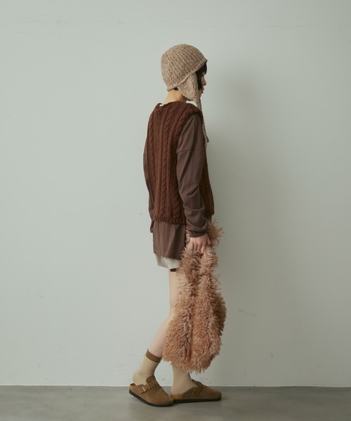 full/fill.（フルフィル）の「fur shoulder bag / ファーショルダーバッグ（ショルダーバッグ・レディース・ベージュ/アイボリー・FREE）」の13枚目の写真