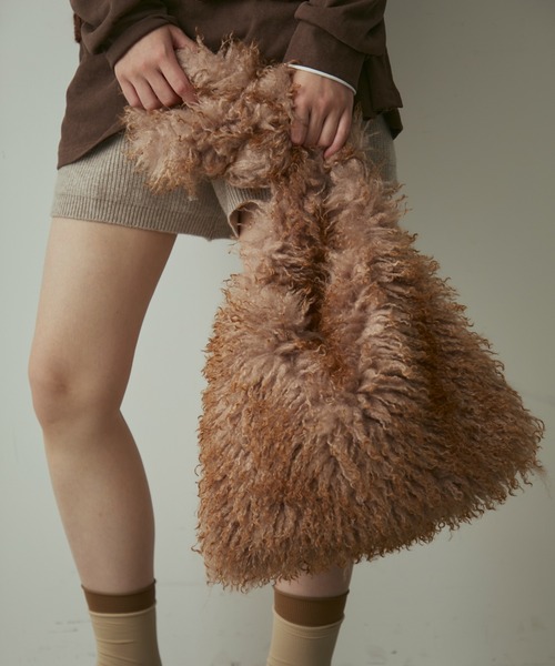 full/fill.（フルフィル）の「fur shoulder bag / ファーショルダーバッグ（ショルダーバッグ・レディース・ベージュ/アイボリー・FREE）」の10枚目の写真