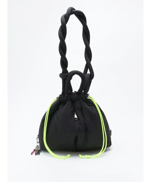 cheek(BAG)(チーク)の「【cheek】puff kinchaku 2way tote(トートバッグ・レディース・ブラック/グレー/イエロー/パープル/カーキ・FREE)」の2枚目の写真