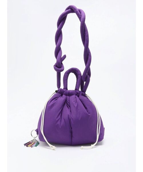 cheek(BAG)(チーク)の「【cheek】puff kinchaku 2way tote(トートバッグ・レディース・ブラック/グレー/イエロー/パープル/カーキ・FREE)」の18枚目の写真