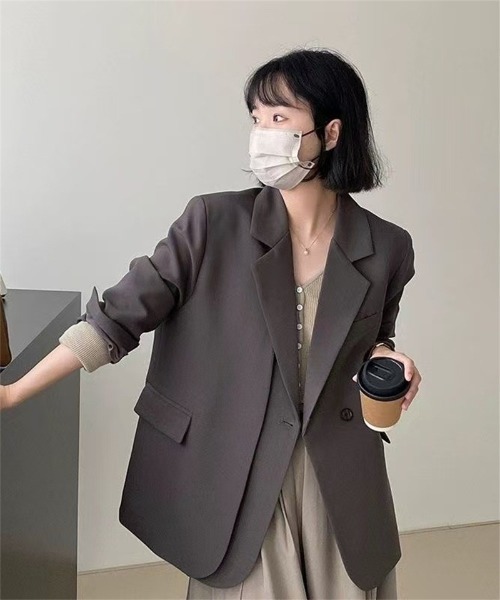 セール】ダブル前立てデザイン テーラードジャケット（テーラード