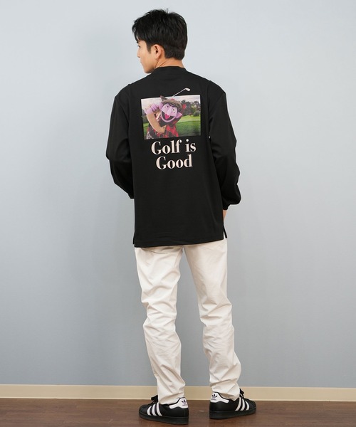 NEW ERA(ニューエラ)の「NEW ERA GOLF/ニューエラゴルフ 長袖Tシャツ SESAME STREET セサミストリート ロンT 14682874/14682875(Tシャツ/カットソー・メンズ・ホワイト/ブラック・XL/M/L/2XL)」の8枚目の写真