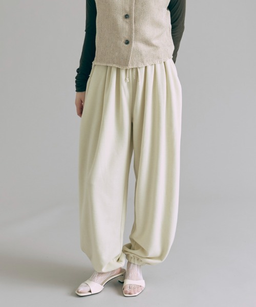 セール】Gathered Soft Pants（スウェットパンツ）｜EN NEUME  