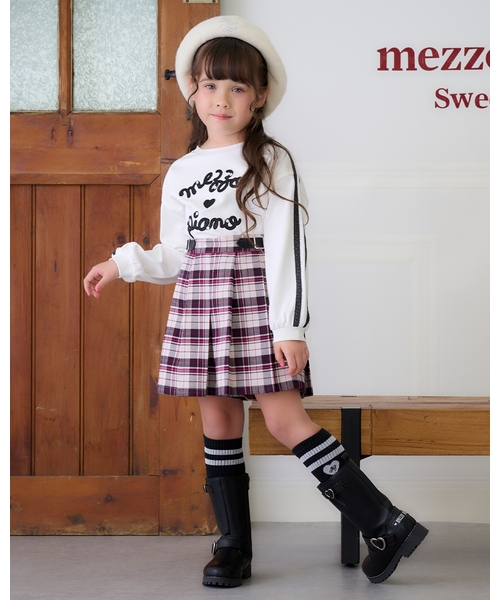 中古　メゾピアノ　トップス　　スカート　130 mezzo piano（メゾピアノ）の「音符スカート（スカート）」 - WEAR