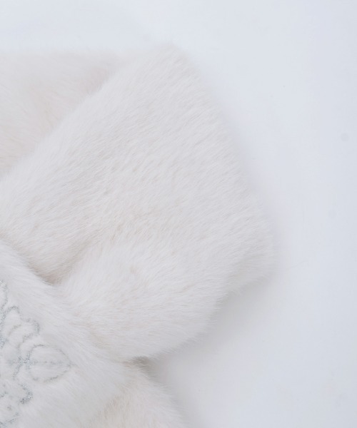 axes femme（アクシーズファム）の「刺繍ファーティペット（マフラー・レディース・グレー/キナリ・FREE）」の19枚目の写真