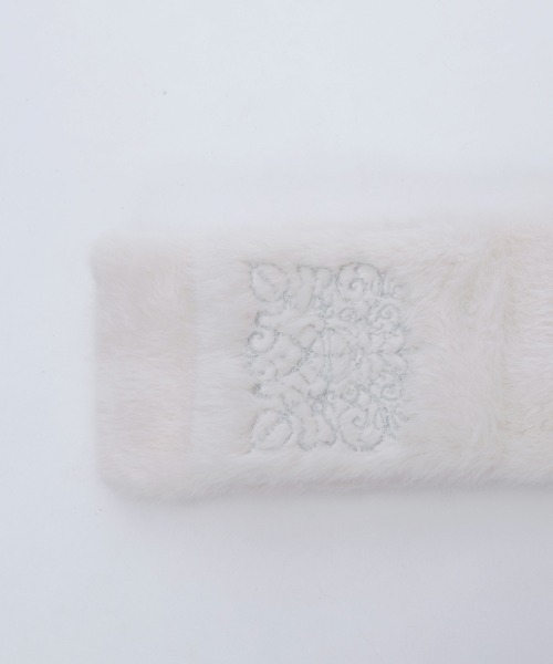 axes femme（アクシーズファム）の「刺繍ファーティペット（マフラー・レディース・グレー/キナリ・FREE）」の21枚目の写真