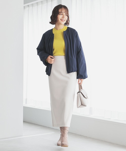 GLACIER lusso（グラシアルッソ）の「裾バルーンブルゾン（ブルゾン・レディース・モカ/ネイビー/チャコール・S/M/L/LL）」の6枚目の写真