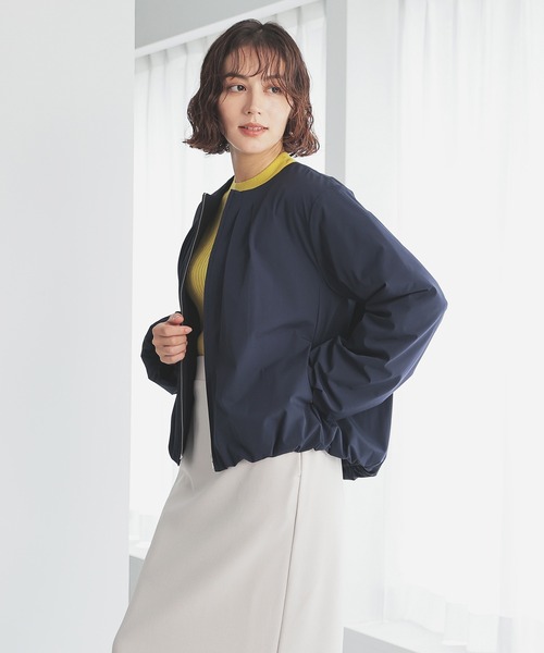 GLACIER lusso（グラシアルッソ）の「裾バルーンブルゾン（ブルゾン・レディース・モカ/ネイビー/チャコール・S/M/L/LL）」の8枚目の写真