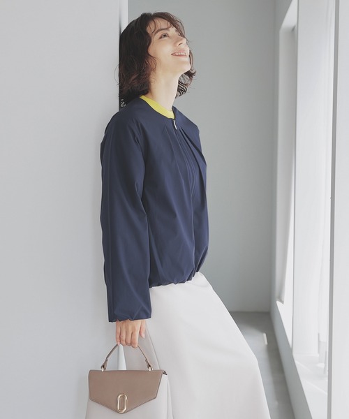 GLACIER lusso（グラシアルッソ）の「裾バルーンブルゾン（ブルゾン・レディース・モカ/ネイビー/チャコール・S/M/L/LL）」の9枚目の写真