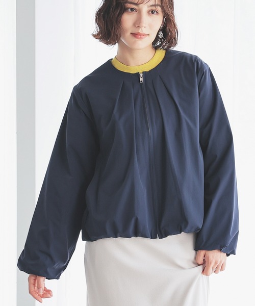 GLACIER lusso（グラシアルッソ）の「裾バルーンブルゾン（ブルゾン・レディース・モカ/ネイビー/チャコール・S/M/L/LL）」の11枚目の写真