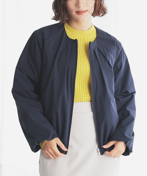 GLACIER lusso（グラシアルッソ）の「裾バルーンブルゾン（ブルゾン・レディース・モカ/ネイビー/チャコール・S/M/L/LL）」の13枚目の写真