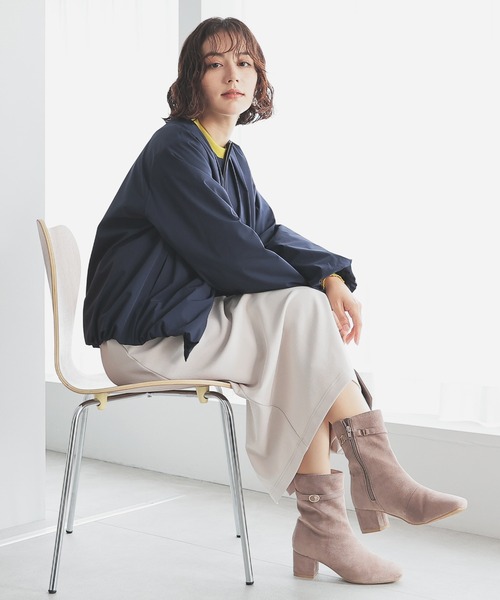 GLACIER lusso（グラシアルッソ）の「裾バルーンブルゾン（ブルゾン・レディース・モカ/ネイビー/チャコール・S/M/L/LL）」の14枚目の写真