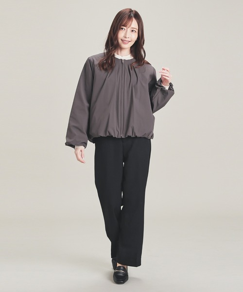 GLACIER lusso（グラシアルッソ）の「裾バルーンブルゾン（ブルゾン・レディース・モカ/ネイビー/チャコール・S/M/L/LL）」の16枚目の写真