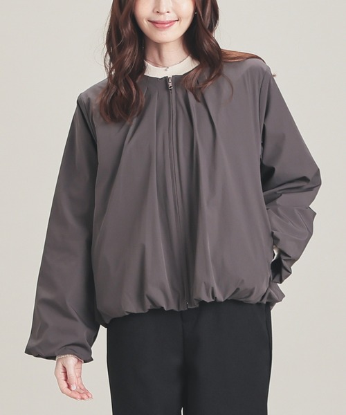 GLACIER lusso（グラシアルッソ）の「裾バルーンブルゾン（ブルゾン・レディース・モカ/ネイビー/チャコール・S/M/L/LL）」の20枚目の写真