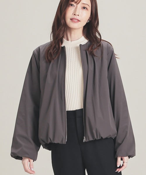 GLACIER lusso（グラシアルッソ）の「裾バルーンブルゾン（ブルゾン・レディース・モカ/ネイビー/チャコール・S/M/L/LL）」の22枚目の写真