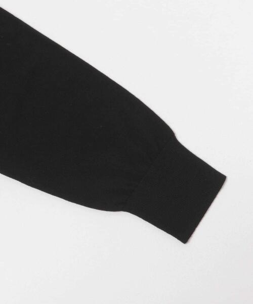 URBAN RESEARCH DOORS（アーバンリサーチドアーズ）の「ウォッシャブルウールVネックワイドカーディガン（カーディガン/ボレロ・レディース・ブラック/ベージュ系その他/ゴールド・MEDIUM）」の4枚目の写真