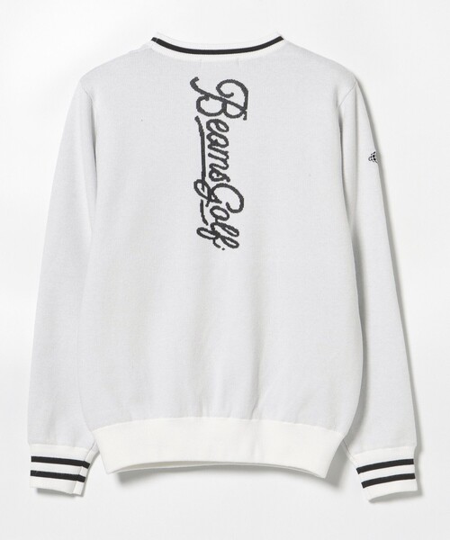 美品 BEAMSGOLF ビームスゴルフ ニット エアシャット ジップジャケット