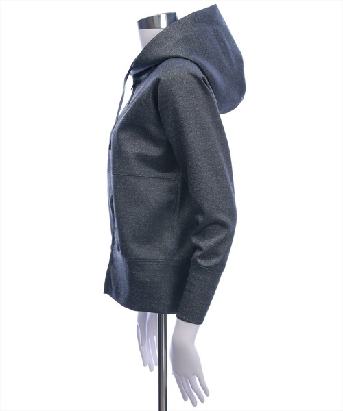 CLEAR BASIC（クリアベーシック）の「ダンボールパーカー［大人 カジュアル 着回し力抜群］（パーカー・レディース・グレー/ブラック・F）」の8枚目の写真