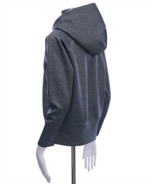 CLEAR BASIC（クリアベーシック）の「ダンボールパーカー［大人 カジュアル 着回し力抜群］（パーカー・レディース・グレー/ブラック・F）」の9枚目の写真