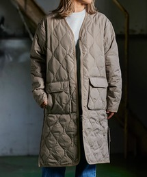 JACK & MARIE（ジャックアンドマリー）の「TAION ミリタリー Vネックジップ ダウンコート　TAION-101ZML-1LONG（ダウンジャケット/コート）」