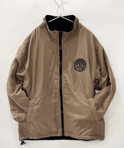 SHISKY(シスキー)の「【裏フリース】 2wayリバーシブルトラックジャケット(ナイロンジャケット・キッズ・ベージュ/チャコール/カーキ/ブラック・110/120/130/140/150/160)」の8枚目の写真