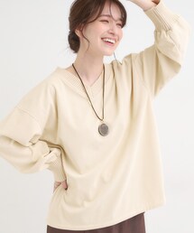 SHOO・LA・RUE | ニットリブコーデュロイトップス(Tシャツ/カットソー)