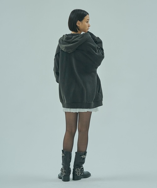 ROSE BUD（ローズバッド）の「(CREOLME)FULL ZIP HOODIE（パーカー・レディース・グレー/チャコールグレー・ONE SIZE）」の10枚目の写真