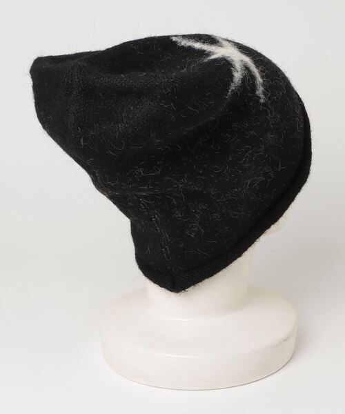 Vini（ヴィニ）の「ユニセックススターモチーフビーニー（ニットキャップ/ビーニー・レディース・ブラック/クリーム・FREE）」の4枚目の写真