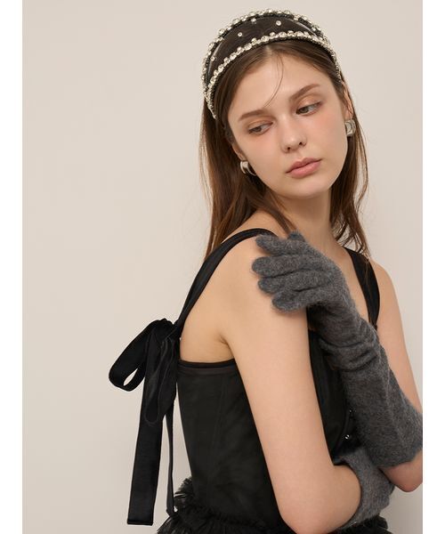 SNIDEL(スナイデル)の「ビジューカチューシャ(カチューシャ・レディース・B/A・F)」の6枚目の写真