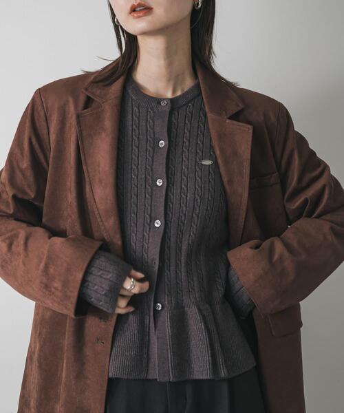 ミニケーブルペプラムセーター（ニット/セーター）｜SENSE OF PLACE by