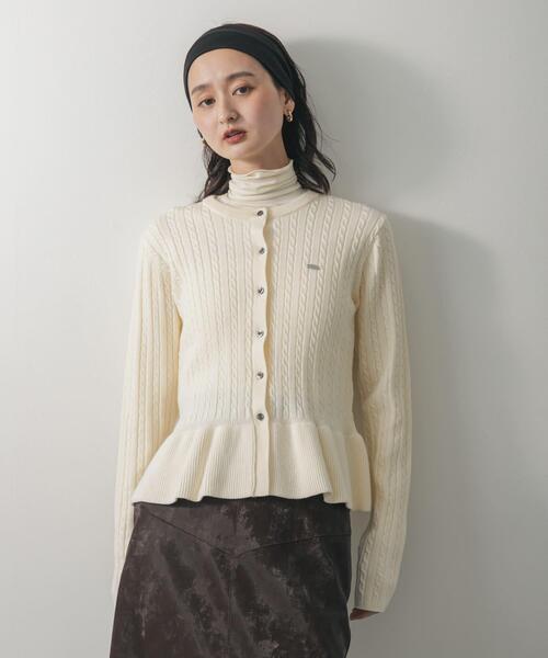 セール】ミニケーブルペプラムセーター（ニット/セーター）｜SENSE OF