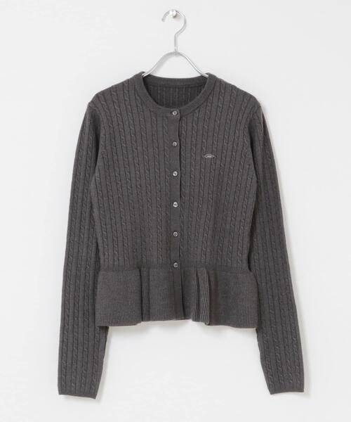 SENSE OF PLACE by URBAN RESEARCH（センスオブプレイスバイアーバンリサーチ）の「ミニケーブルペプラムセーター（ニット/セーター・レディース・ネイビー/レッド/アイボリー/チャコールグレー・ONE）」の16枚目の写真