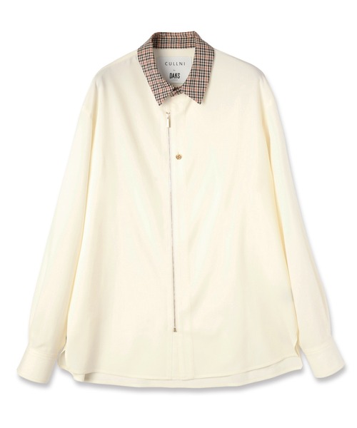 CULLNI（クルニ）の「CULLNI for DAKS LONDON Front Zip Shirt（シャツ/ブラウス・メンズ・ブラック/ホワイト/ネイビー/チェック・1/2/0）」の7枚目の写真