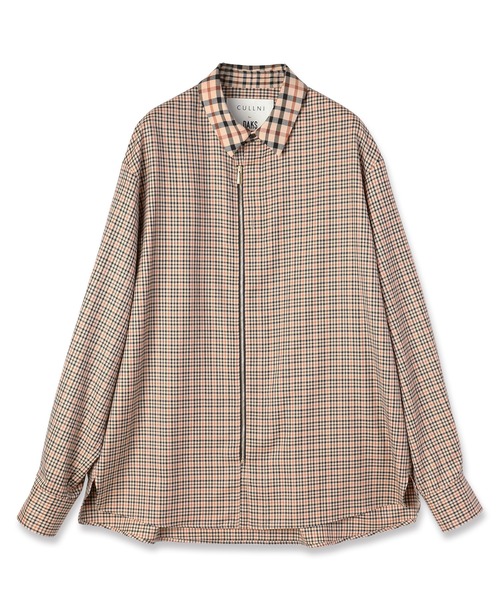 CULLNI（クルニ）の「CULLNI for DAKS LONDON Front Zip Shirt（シャツ/ブラウス・メンズ・ブラック/ホワイト/ネイビー/チェック・1/2/0）」の11枚目の写真