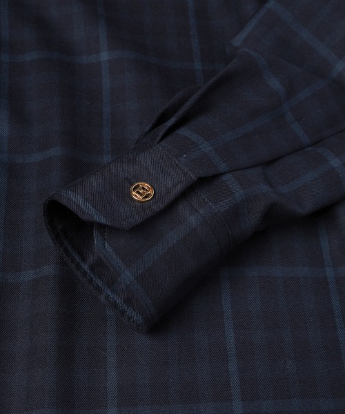 CULLNI（クルニ）の「CULLNI for DAKS LONDON Front Zip Shirt（シャツ/ブラウス・メンズ・ブラック/ホワイト/ネイビー/チェック・1/2/0）」の18枚目の写真