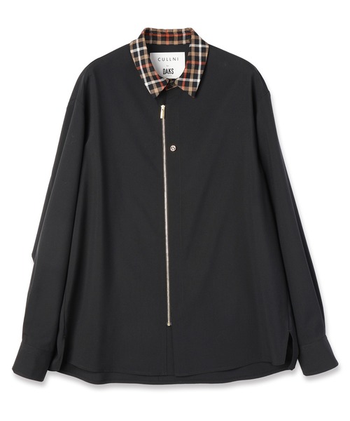 CULLNI（クルニ）の「CULLNI for DAKS LONDON Front Zip Shirt（シャツ/ブラウス・メンズ・ブラック/ホワイト/ネイビー/チェック・1/2/0）」の20枚目の写真