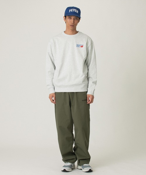 NEW BALANCE(ニューバランス)の「NEW BALANCE Athletics Premium Logo Sweat Crew MT41547(スウェット・メンズ・ブラック/アッシュ/ベージュ・L/XL/M)」の5枚目の写真
