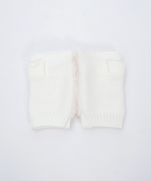 axes femme（アクシーズファム）の「アソートリボンファー手袋（手袋・レディース・キナリ/ブラック/サックスブルー・FREE）」の14枚目の写真