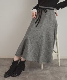 couture brooch | 【通勤・大人上品】ラメツイード フレアスカート(スカート)