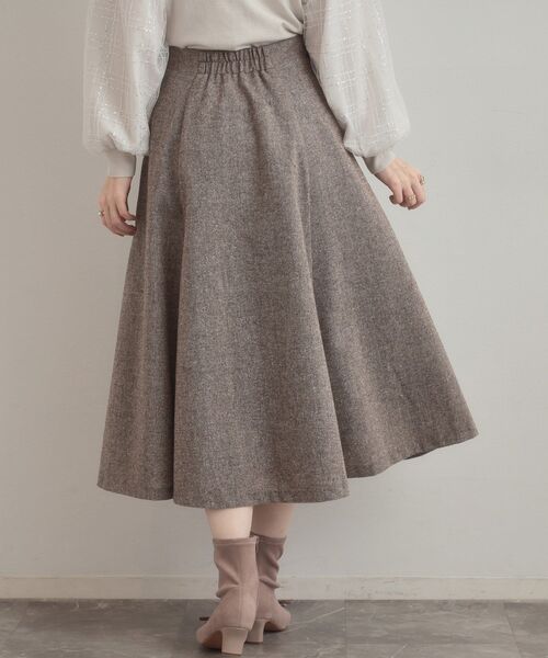 couture brooch(クチュールブローチ)の「【通勤・大人上品】ラメツイード フレアスカート(スカート・レディース・ブラック/ブラウン系その他・40/38/36/42)」の9枚目の写真