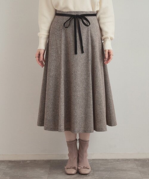 couture brooch(クチュールブローチ)の「【通勤・大人上品】ラメツイード フレアスカート(スカート・レディース・ブラック/ブラウン系その他・40/38/36/42)」の19枚目の写真