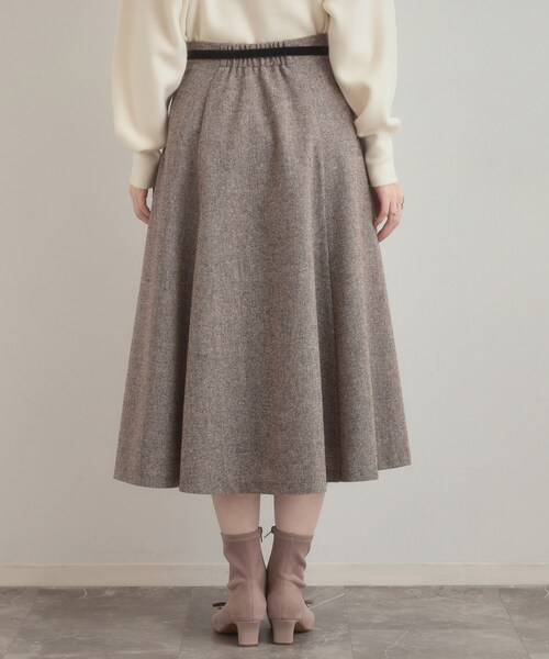 couture brooch(クチュールブローチ)の「【通勤・大人上品】ラメツイード フレアスカート(スカート・レディース・ブラック/ブラウン系その他・40/38/36/42)」の21枚目の写真