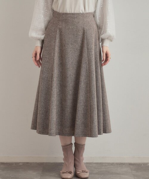 couture brooch(クチュールブローチ)の「【通勤・大人上品】ラメツイード フレアスカート(スカート・レディース・ブラック/ブラウン系その他・40/38/36/42)」の22枚目の写真