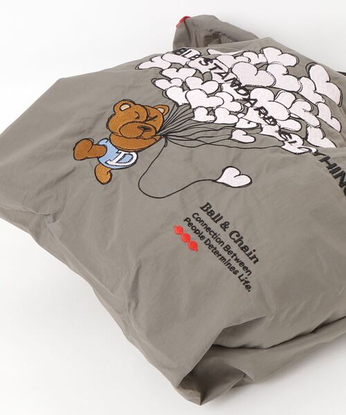 DOUBLE STANDARD CLOTHING（ダブルスタンダードクロージング）の「Ball&Chain / バルーンベアミニショッピングバッグ（WEB限定）（エコバッグ/サブバッグ・レディース・グレー・FREE）」の10枚目の写真