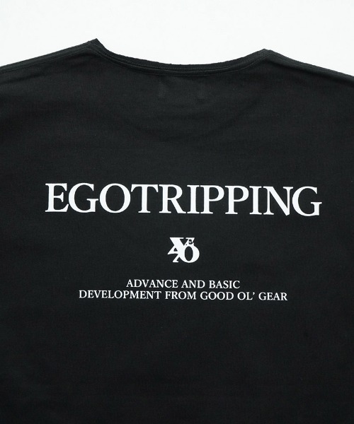 EGO TRIPPING(エゴトリッピング)の「mlt5488-PRINTTEE -B long カットソー ロンT(666604)(Tシャツ/カットソー・メンズ・ブラック/ホワイト・48/46/50)」の12枚目の写真