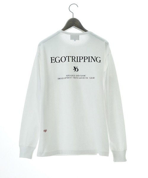 EGO TRIPPING(エゴトリッピング)の「mlt5488-PRINTTEE -B long カットソー ロンT(666604)(Tシャツ/カットソー・メンズ・ブラック/ホワイト・48/46/50)」の4枚目の写真