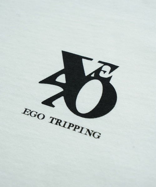 EGO TRIPPING(エゴトリッピング)の「mlt5488-PRINTTEE -B long カットソー ロンT(666604)(Tシャツ/カットソー・メンズ・ブラック/ホワイト・48/46/50)」の6枚目の写真