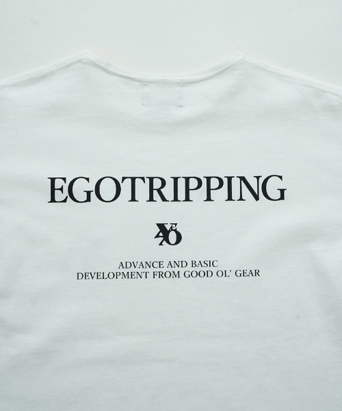 EGO TRIPPING(エゴトリッピング)の「mlt5488-PRINTTEE -B long カットソー ロンT(666604)(Tシャツ/カットソー・メンズ・ブラック/ホワイト・48/46/50)」の8枚目の写真